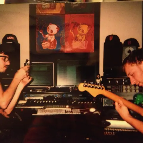 The Story So Far tracking guitar at the console, January 2013