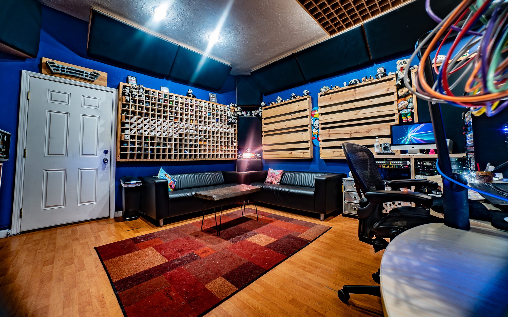 Panda West control room console and outboard racks
