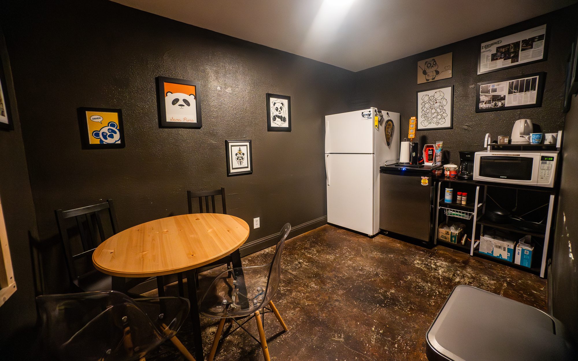Common area at The Panda Studios living quarters