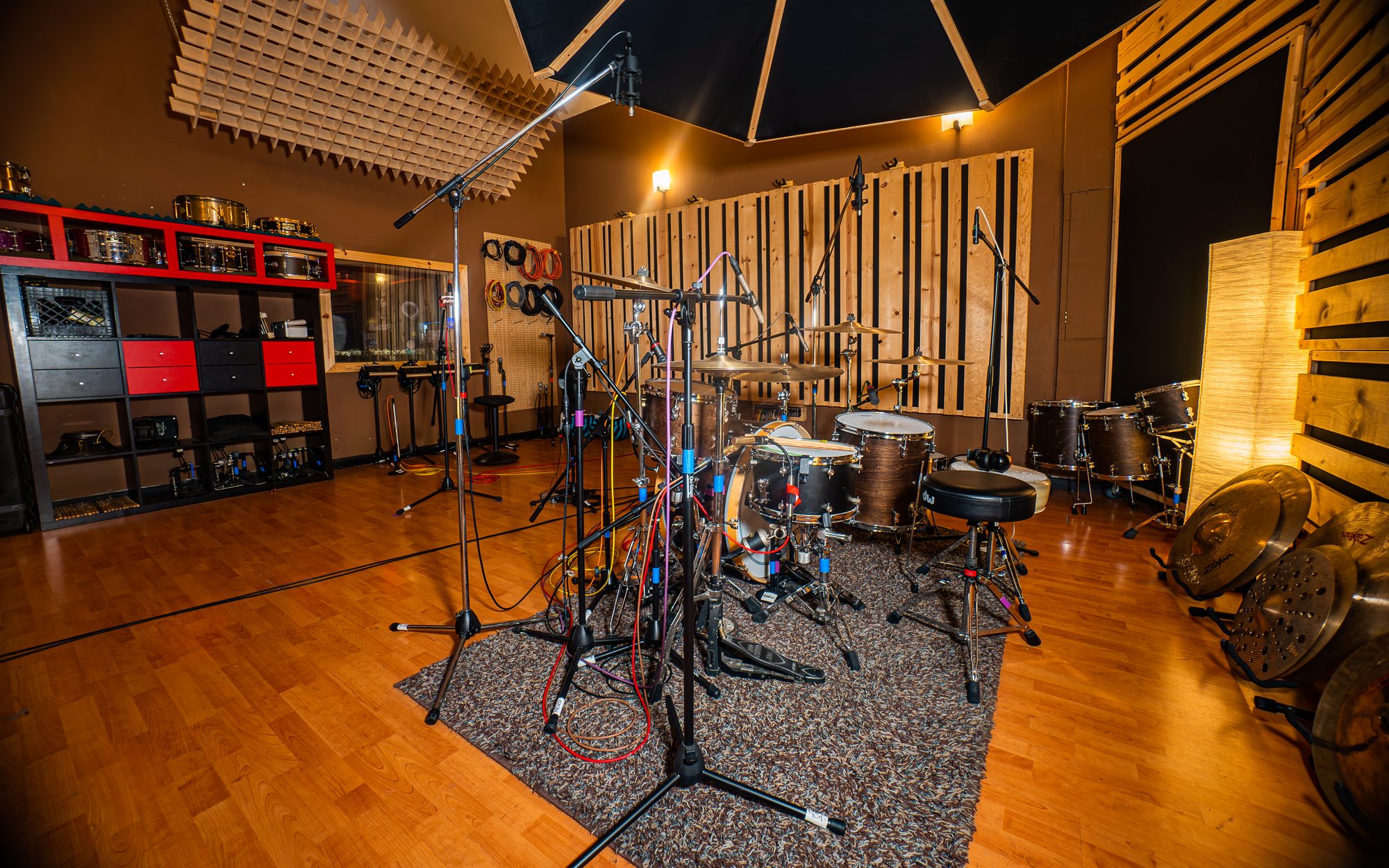 Panda West live room and amp collection